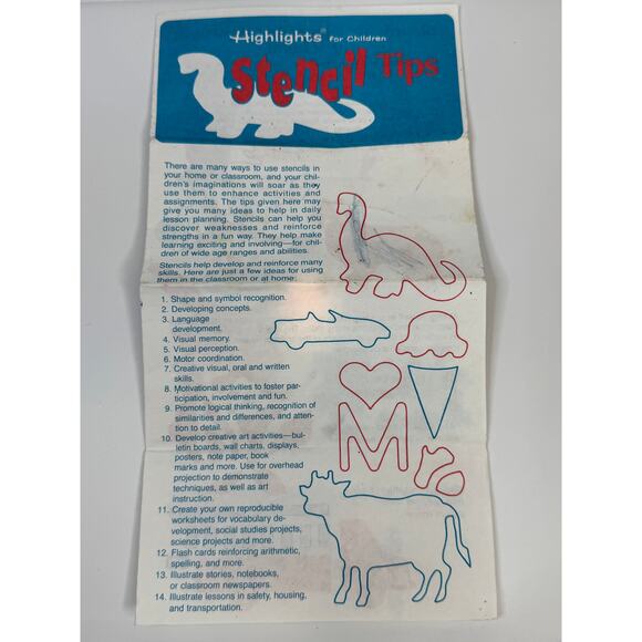 Highlights for Children Plastic Stencil Factory Essential Learning Products #72 - Picture 2 of 7